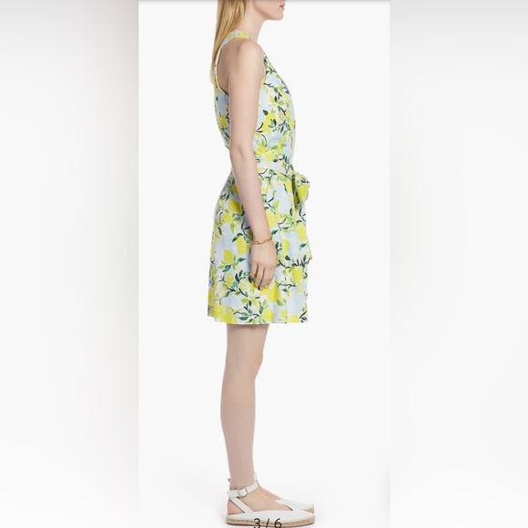 NWOT 1901 Nordstrom Tie Front Lemon Print Faux Wrap Mini Sleeveless Dress Sz XL - Picture 4 of 16